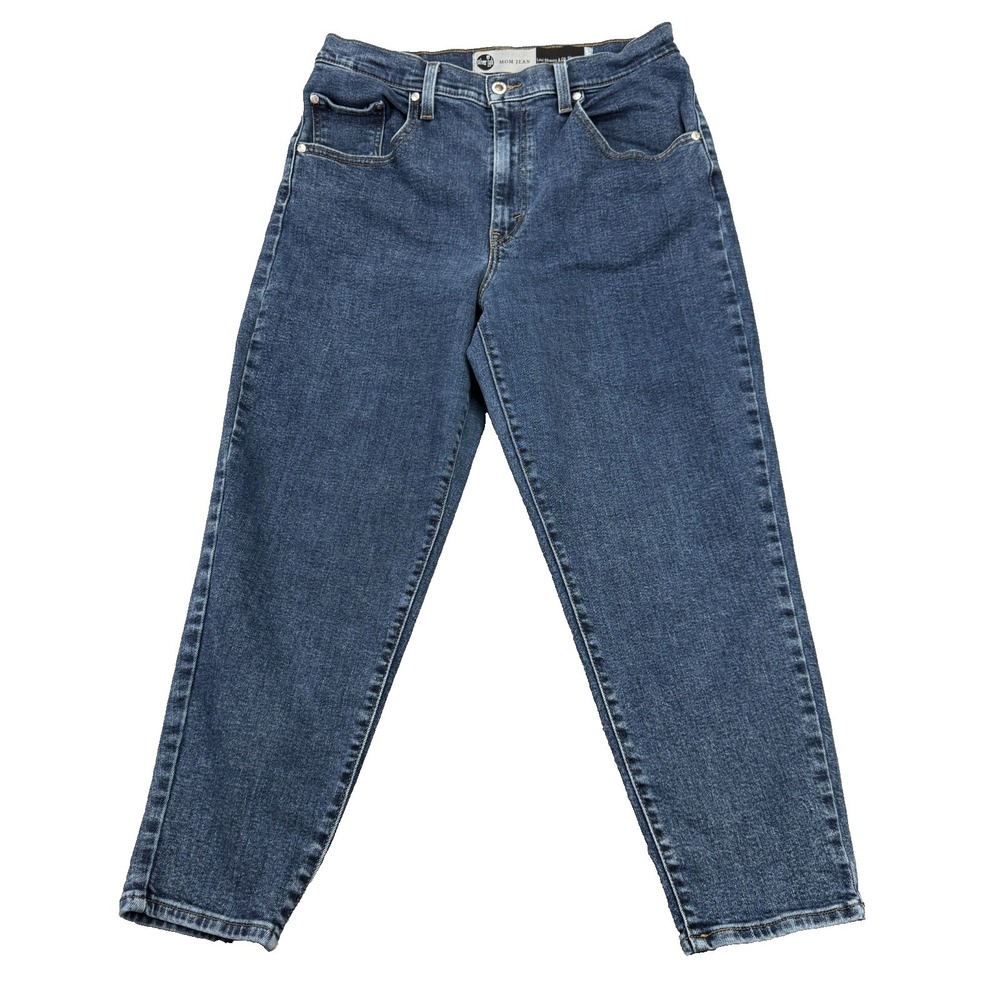 Levi's Silver Tab Mom Jeans Women's Size 31x27 High-Rise Tapered Blue Denim - Picture 1 of 16